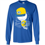 Jack Skellington The Nightmare Before Christmas-Packers Football - Long Sleeve T-Shirt
