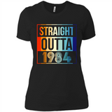 Retro Straight Outta 1984 34 Years Old - Ladies' Boyfriend T-Shirt