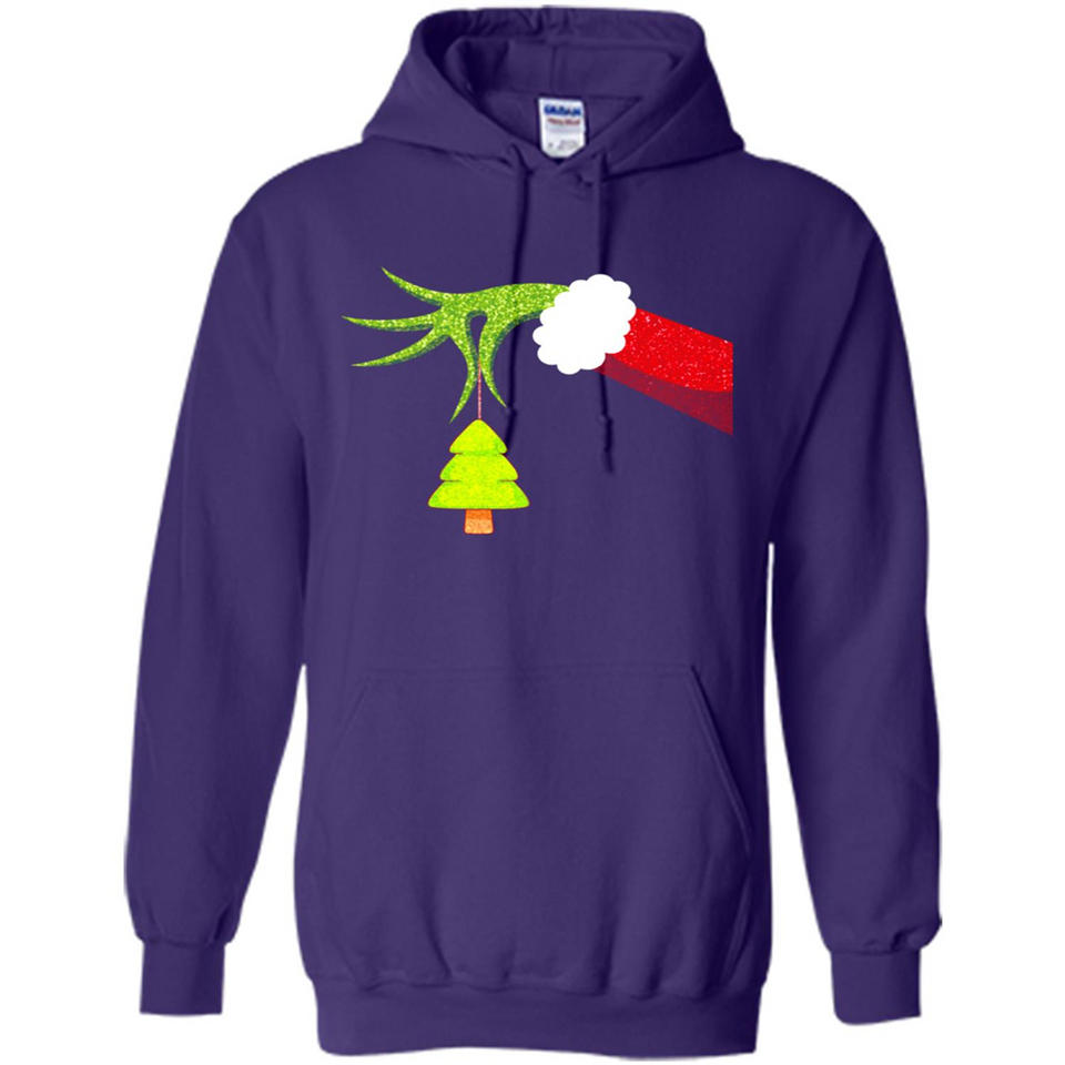 Funny Grinch Hand Holding Christmas Tree Ornament Christmas PING PONG