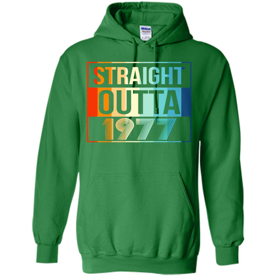 Retro Straight Outta 1977 41 Years Old - Hoodie
