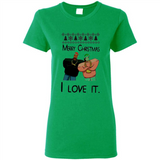Drake Merry Christmas I love it sweatshirt PINGPONG - Ladies Short-Sleeve