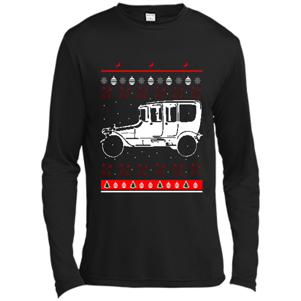 Christmas Ugly Sweater Automobile Ugly Christmas Sweater - Canvas Long Sleeve T-Shirt