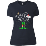Let's Get Elfed Up Funny Drinking Wine Christmas Elf PINGPONG