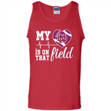 Notre Dame Fighting Irish Football My Heart is on that Field - Tank Top