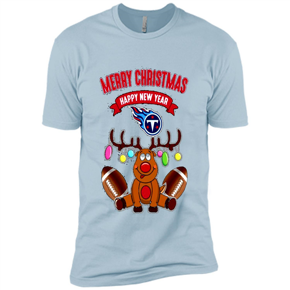 Tennessee Titans NFL Reindeer Funny Merry Christmas And Happy New Year