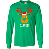 Cupid Santa Claus Funny Xmas Holiday T-Shirt - Long Sleeve T-Shirt