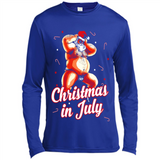 Christmas In July - Funny Dancing Santa - Canvas Long Sleeve T-Shirt