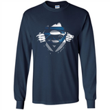 Carolina Panthers And Superman Fans - Long Sleeve T-Shirt