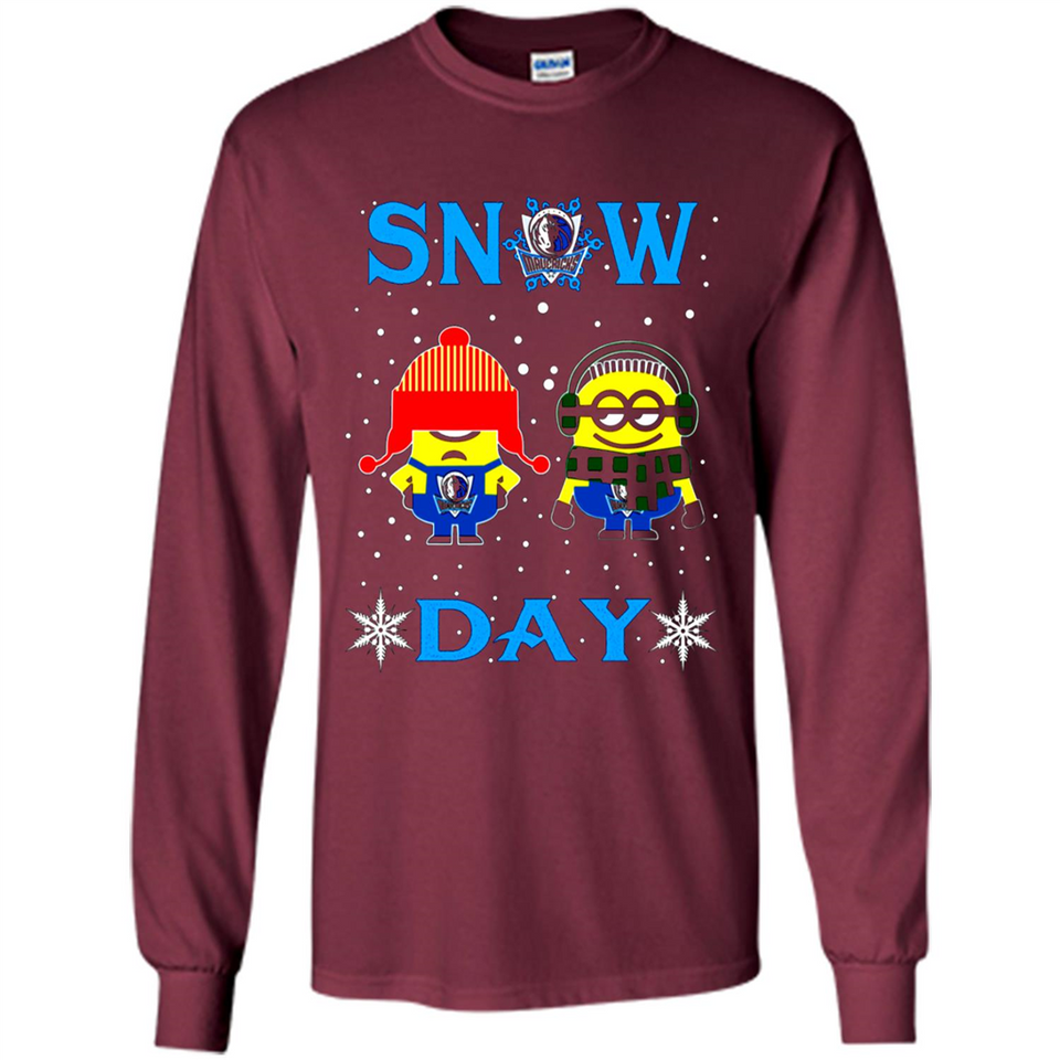 Snow Day Shirt For Dallas Mavericks Vs Minion Fans pingpong