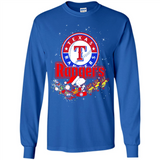 Snoopy Christmas Texas Rangers - Long Sleeve T-Shirt