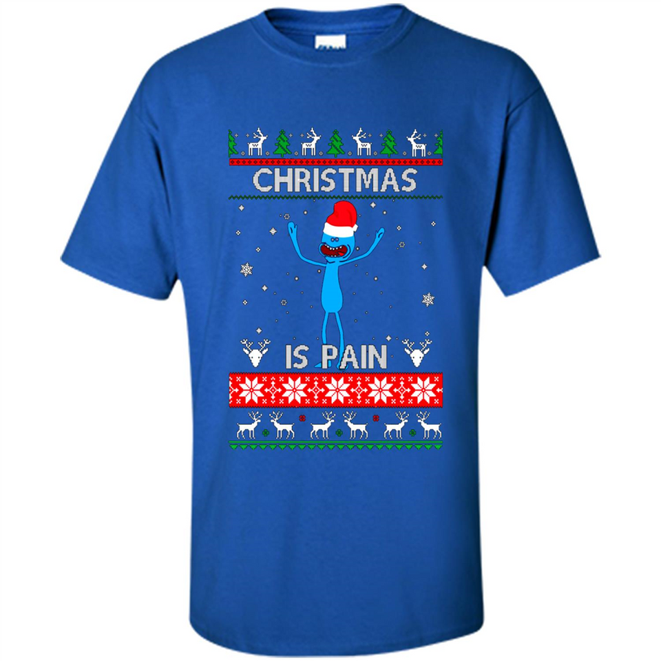 Mr Meeseeks Christmas Is Pain – Rick and Morty Christmas Sweater PINGPONG