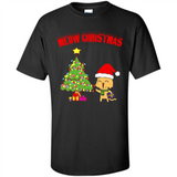 Meow merry christmas- cat and pine merry christmas - Shirt