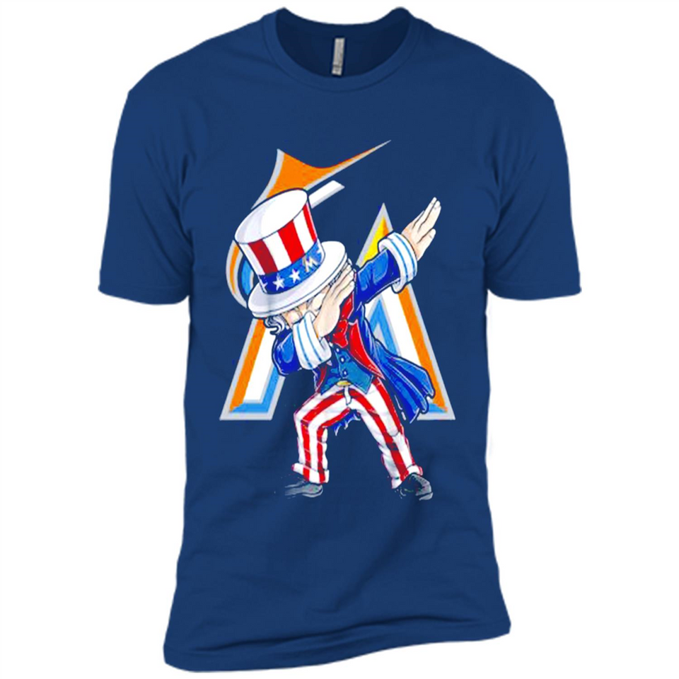 MLB MIAMI MARLINS UNCLE SAM DABBING INDEPENDENCE DAY