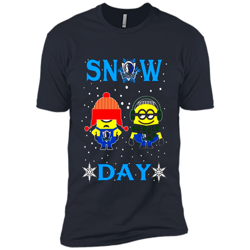 Snow Day Shirt For Dallas Mavericks Vs Minion Fans pingpong