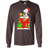 Anaheim Ducks Snoopy Ugly Christmas Sweaters - Sao chép - Long Sleeve T-Shirt