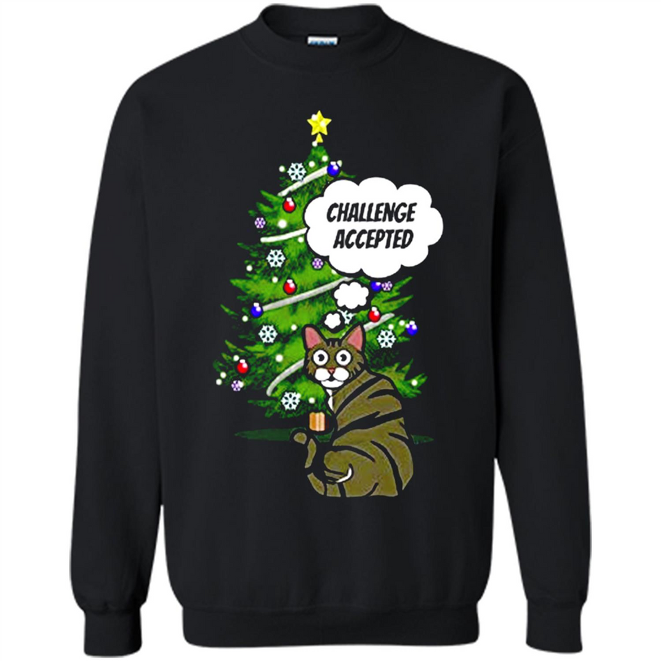 Christmas Tree Cat Long Sleeve Christmas Shirt for Cat Lover - Sweatshirt
