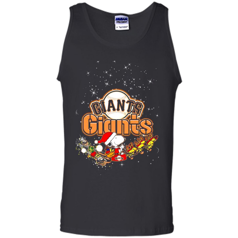 Snoopy Christmas San Francisco Giants - Tank Top