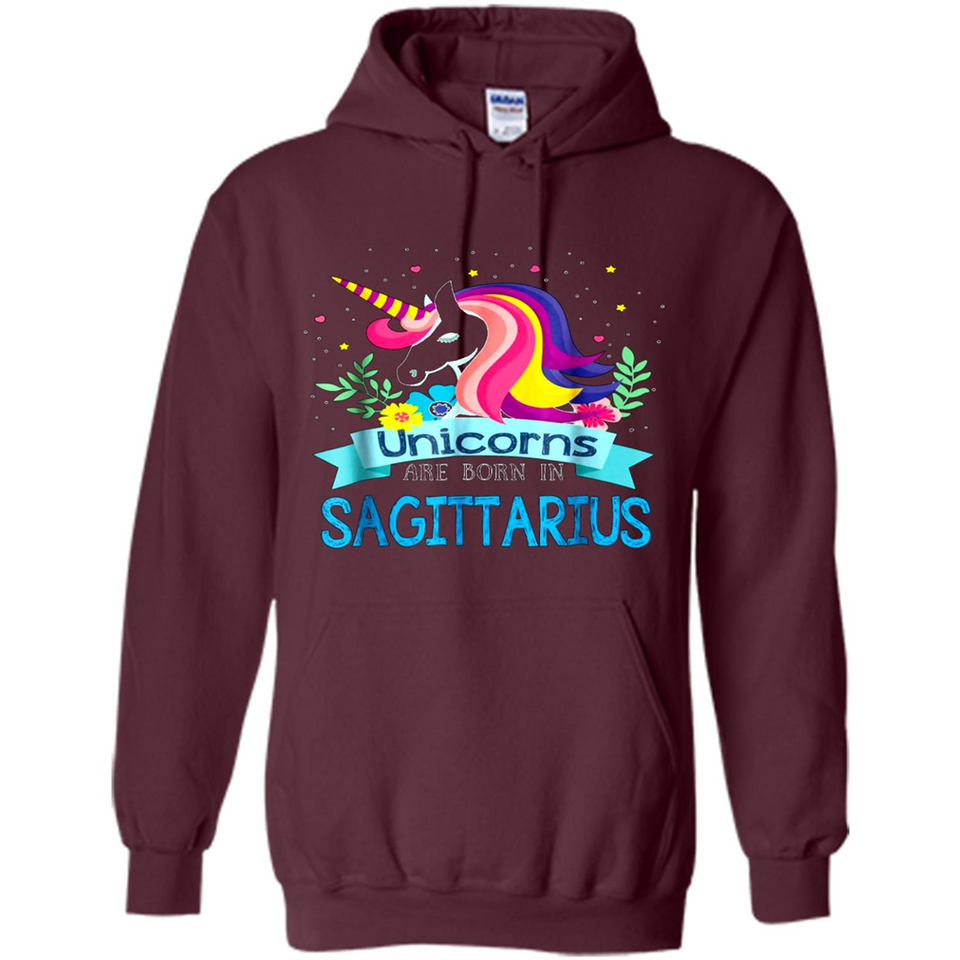 Unicorns are born in Sagittarius Birthday Rainbow Custom Ultra Cotton