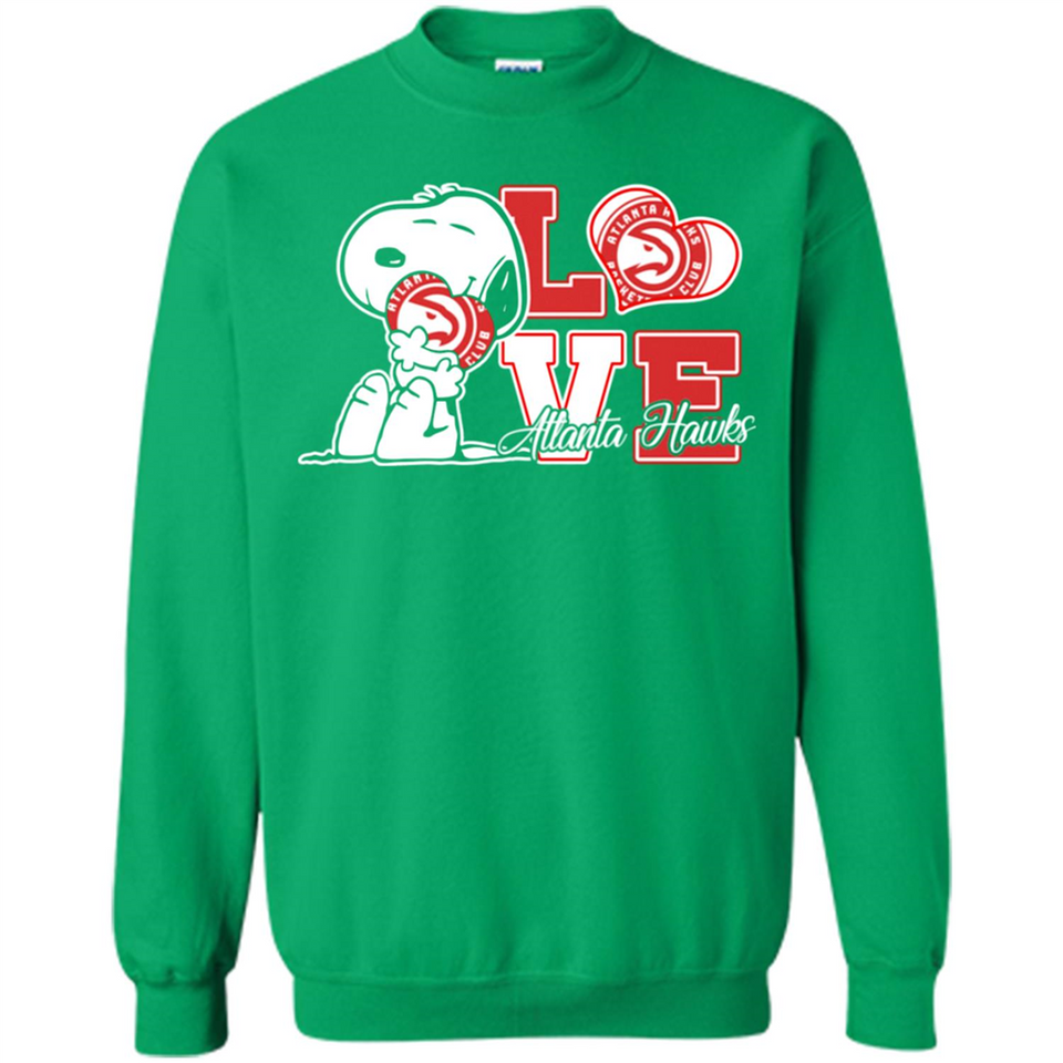 Snoopy loves NBA Atlanta Hawks - Sweatshirt