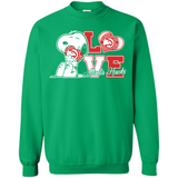 Snoopy loves NBA Atlanta Hawks - Sweatshirt