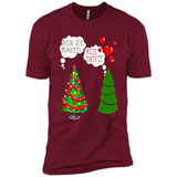 Fir Loves Christmas Tree Funny Undecorated Joke - Premium Short Sleeve T-Shirt