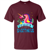 Unicorns are born in Sagittarius Birthday Rainbow Custom Ultra Cotton
