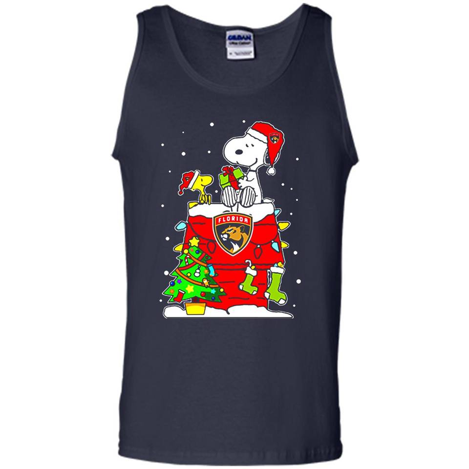 Florida Panthers Snoopy Ugly Christmas Sweaters - Tank Top