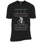 Christmas Ugly Sweater Cycling - Ugly Christmas Sweater - Premium Short Sleeve T-Shirt
