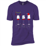 Christmas Red Wine Funny Merry Xmas Sweatshirt - Premium Short Sleeve T-Shirt