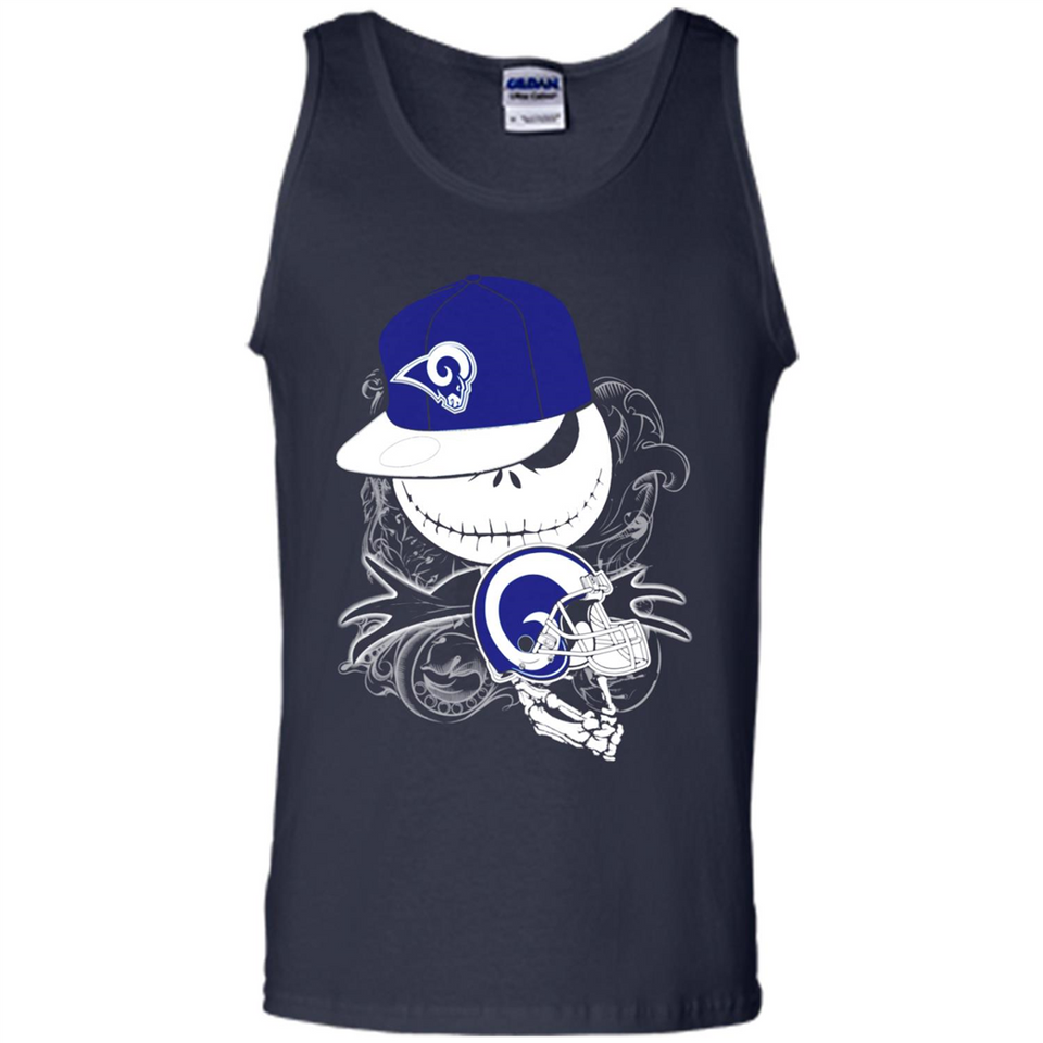 Jack Skellington The Nightmare Before Christmas-Rams Football - Tank Top