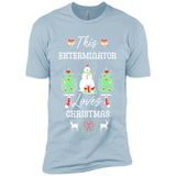 This Exterminator Loves Christmas Tree Shirt with Snowman