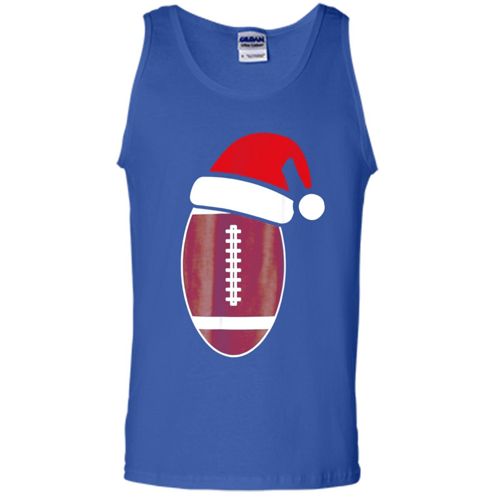 Christmas Football Shirt - Football Santa Hat Christmas