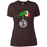 Amazing shirt Boston Celtics Glitter Grinch Monogram Ornament Christmas Gift - Ladies' Boyfriend T-Shirt