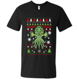 Octopus Ugly Sweater Christmas - Men's V-Neck