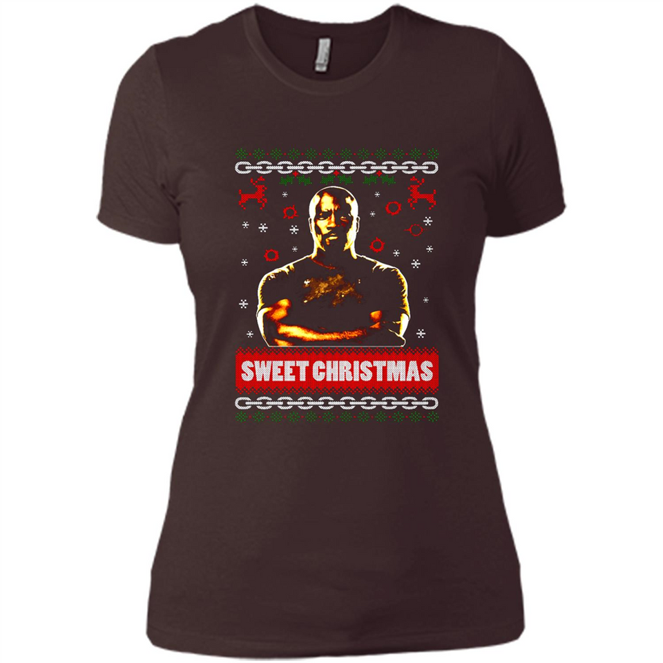 Christmas Ugly Sweater Floyd Mayweather Sweet Christmas - Ladies' Boyfriend T-Shirt