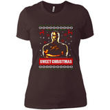 Christmas Ugly Sweater Floyd Mayweather Sweet Christmas - Ladies' Boyfriend T-Shirt
