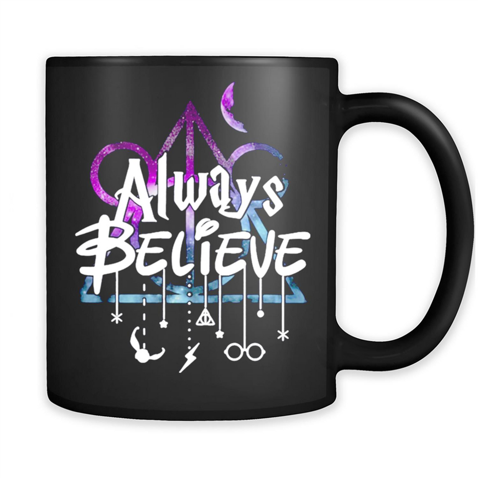 HIPPIE MOON MICKEY DEATHLY HALLOWS ALWAYS BELIEVE