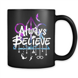 HIPPIE MOON MICKEY DEATHLY HALLOWS ALWAYS BELIEVE