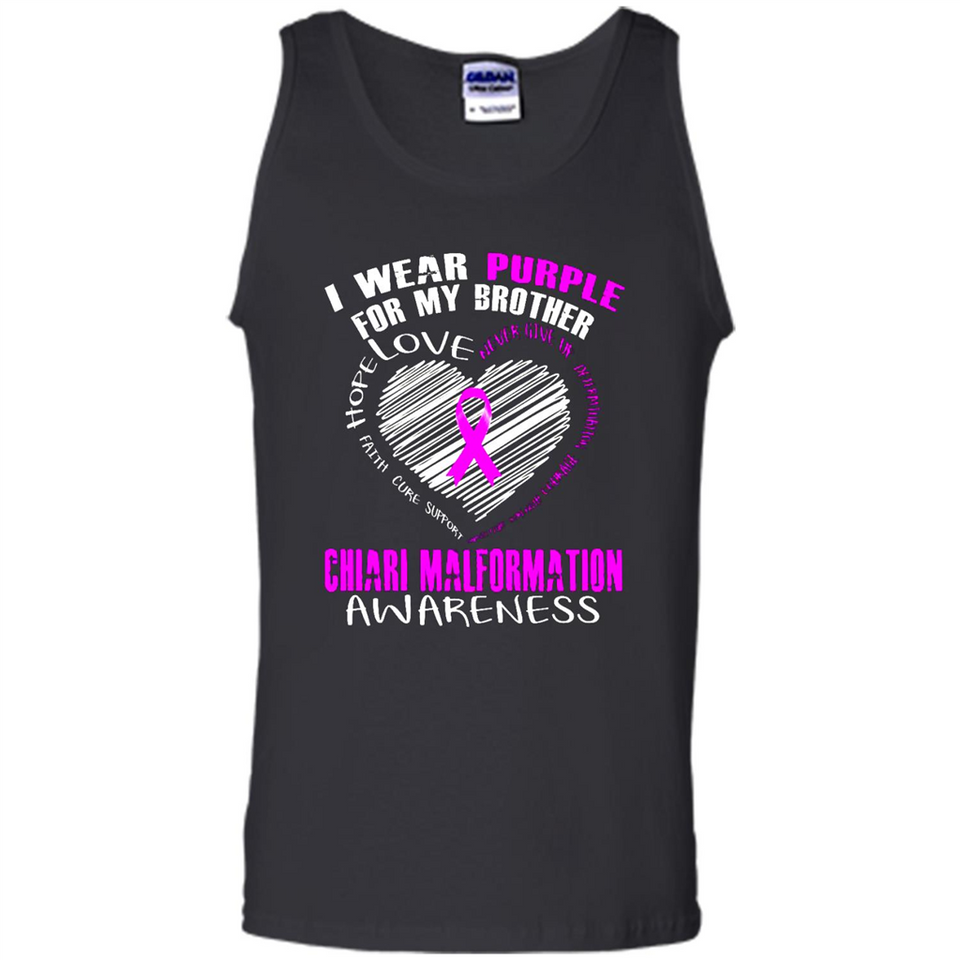I Wear Purple For My Brother Chiari Malformation - Tank Top