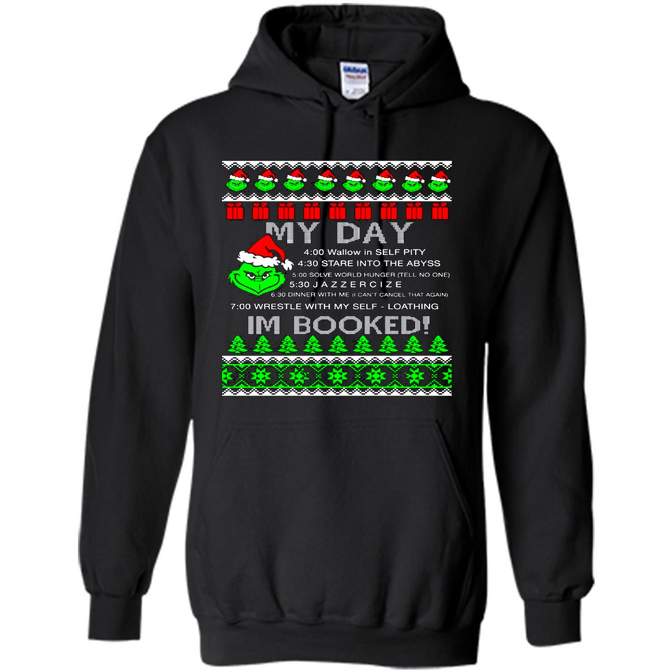 Mr Grinch my day I’m booked Christmas sweater PINGPONG