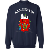 Peanuts By Schulz Snoopy Young Men_s Christmas SweatShirt - Sweatshirt