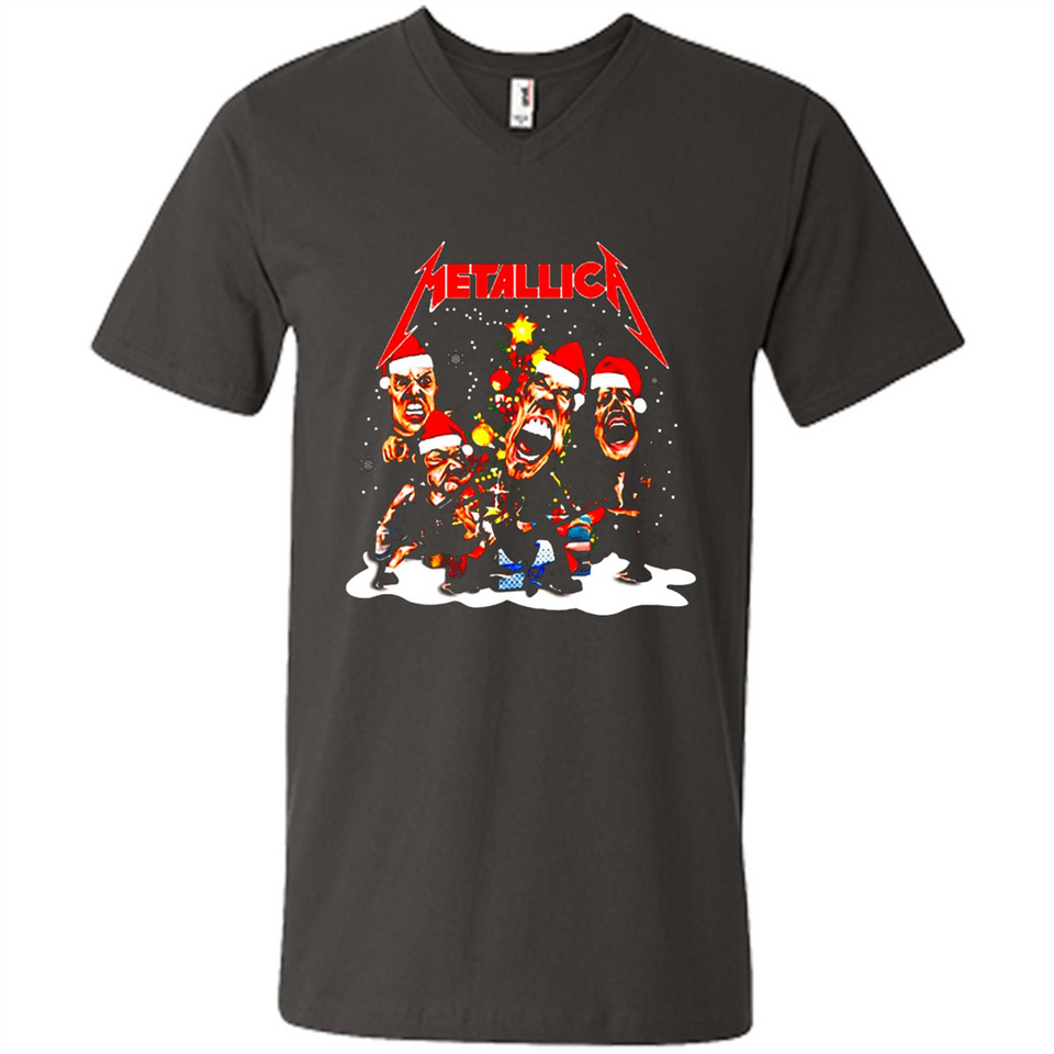 Metallica christmas sweatshirt hoodie long PINGPONG - Men's V-Neck
