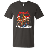Metallica christmas sweatshirt hoodie long PINGPONG - Men's V-Neck
