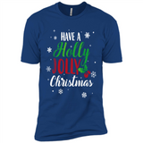 Have A Holly Jolly Christmas T-Shirt Cute Mistletoe - Premium Short Sleeve T-Shirt