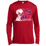 Snoopy loves NBA Cleveland Cavaliers - Canvas Long Sleeve T-Shirt