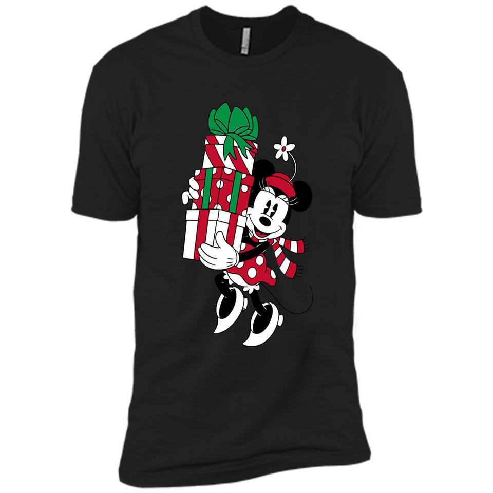 Disney Minnie Mouse Christmas Gift Sweatshirt - Premium Short Sleeve T-Shirt