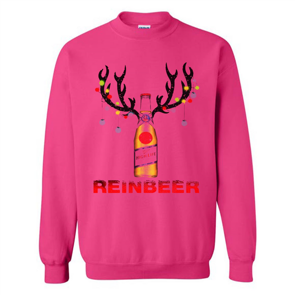 Miller High Life beer reinbeer Christmas - Sweatshirt
