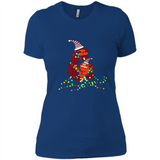 Christmas Lights Sloth Long Sleeve Santa Sloth - Ladies' Boyfriend T-Shirt