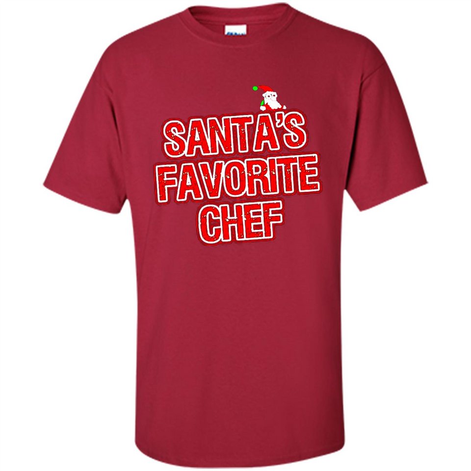 Funny Christmas Clothes - Santas Favorite Chef - Shirt