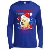 Christmas Doge Meme Shirts Funny Santa Shiba Inu Dog - Canvas Long Sleeve T-Shirt